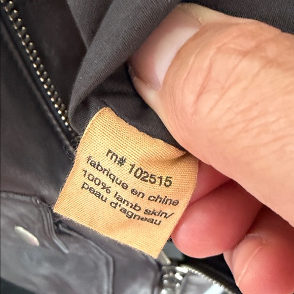 John Varvatos Black Lambskin Leather Jacket - Picture 6 of 9